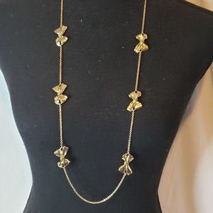 J Crew Scatted Bow Necklace